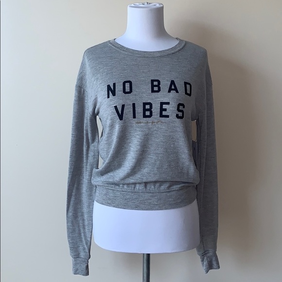 Spiritual Gangster Sweaters - Spiritual Gangster No Bad Vibes Crew Neck Sweater
